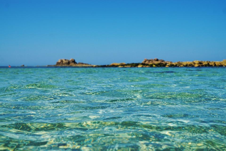 Water so clear you can see the sand